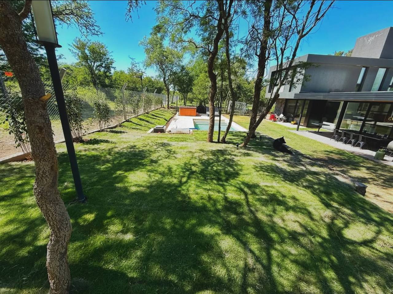 Jardín después